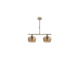 Estela Candeeiro 2 Luzes Couro 41x13 Cm Fabrilamp