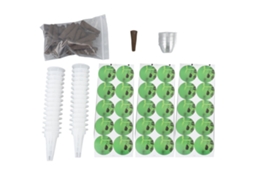 Kit de Cápsulas de Sementes Hidropônicas Reutilizáveis com 30 Esponjas | S/MARCA