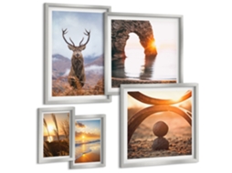 Conjunto De Pinturas Natureza Animais Selvagens Em Harmonia Espelharte (5 Peças)