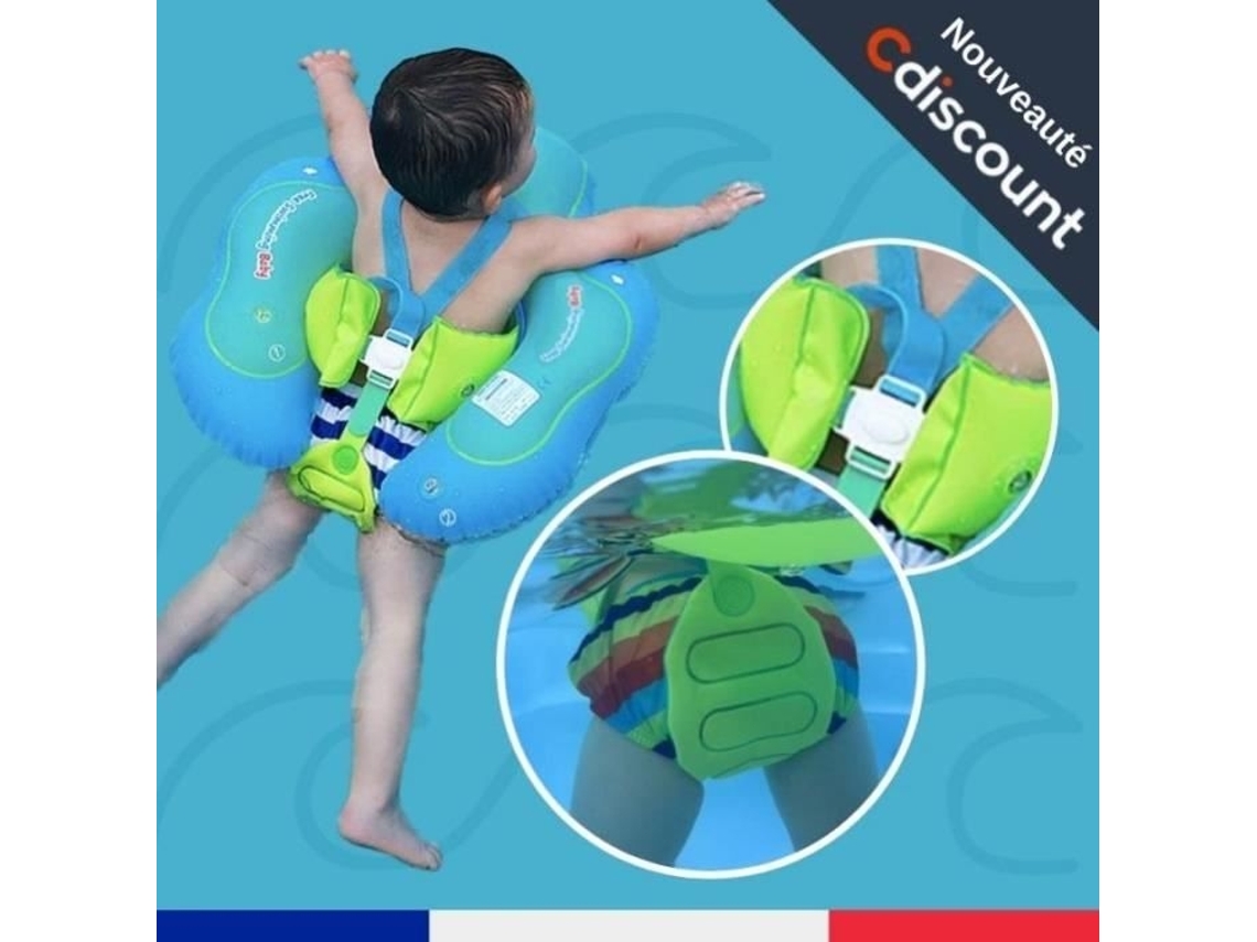 Boia De Natação Para Bebês E Crianças - Tamanho 2 (10-15 Kg) - Azul E Verde -aquaforge