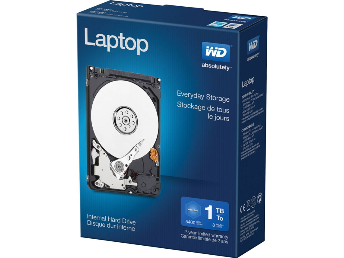 Disco HDD Interno WD WDBMYH0010BNC-E (1 TB - SATA - 5400 RPM)