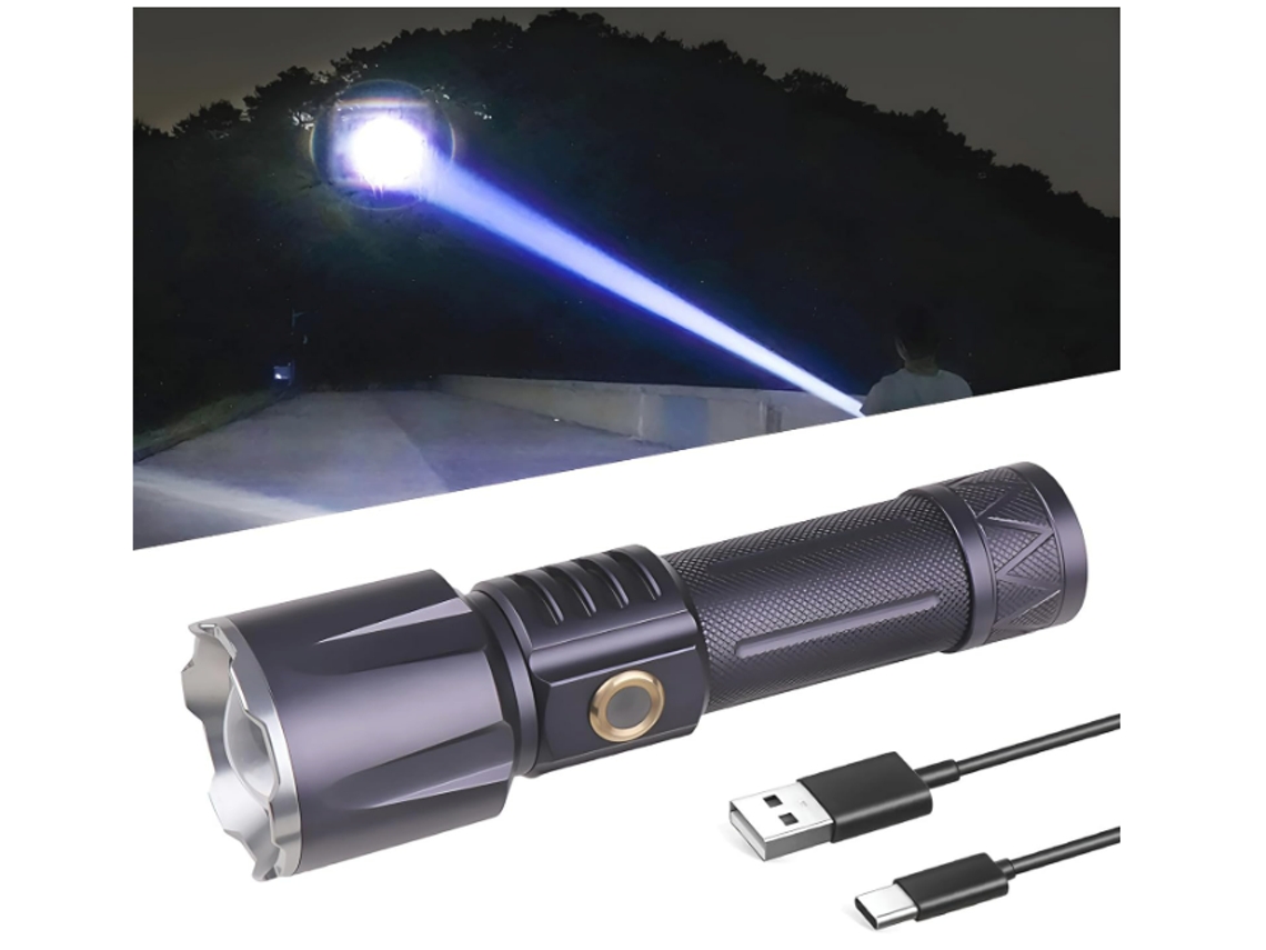 Farol Recarregável 1000 Lúmens TURMIN K353 Preto