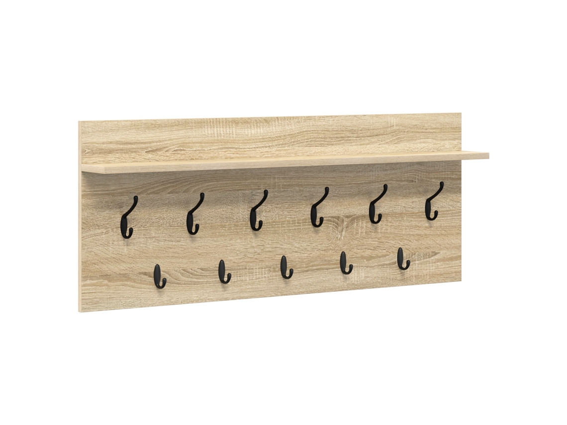 Conjunto 1 Cabideiro Vidaxl Castanho Derivados De Madeira (100 X 40 X 12 Cm)