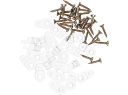 Conjunto De 20 Clips Fixação Para Espelhos Vidro, Ideais Armários, Por