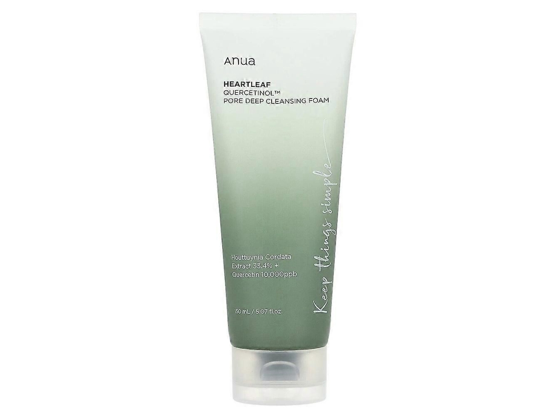 Espuma de Limpeza Profunda para Poros Heartleaf Quercetin 150ml, Limpador, Limpeza Dupla, Bha, Ácido Hialurônico TAISHENGDA