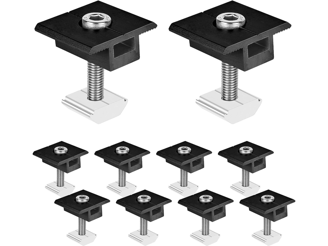 Suporte para Painel Solar: 10 Peças de Alumínio 30 Mm Painel Solar BRILVIBERA