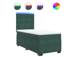 Box Spring Bed, Box Spring Beds Vidaxl Verde Veludo (100 X 200 Cm)