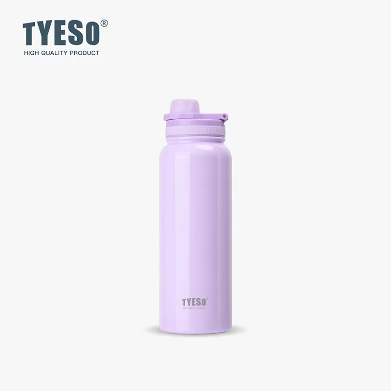 Garrafa Térmica Portátil De Aço Inoxidável (roxa, 1200ml), Copo Térmico Portátil, Uso Duplo Para Água Quente E Fria
