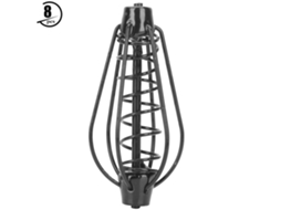 Cesto de Isca de Pesca Metálica Portátil Preto 15g 8pcs