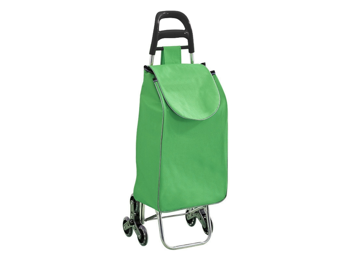 Carrinho De Compras De 3 Rodas Para Subir Escadas Com Bolso