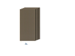 Painéis acústicos de madeira, design estiloso, 4pcs 120x60cm OEM