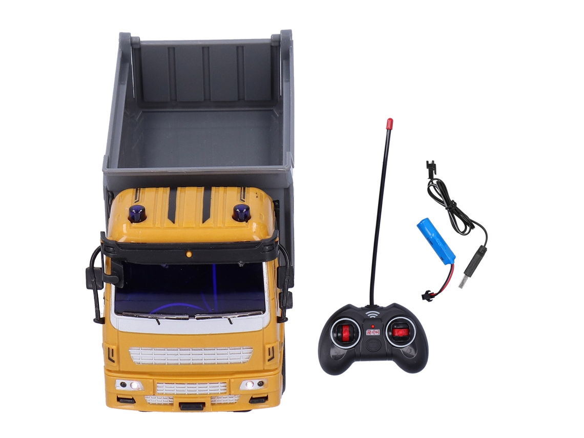 Mali carro de Engenharia Rc 1:30 Controle Remoto com Luz e Música Brinquedo Educativo para Crianças