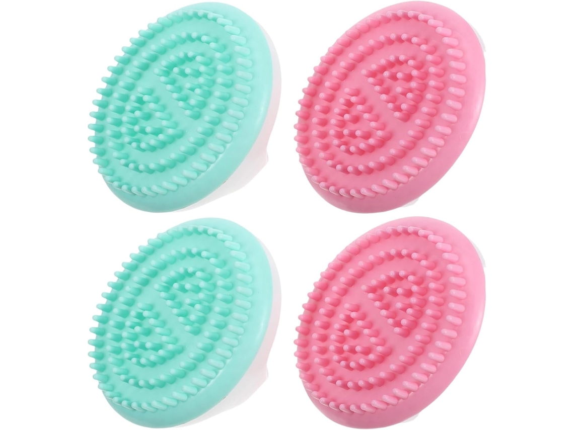 Lurelia Escova Esponja De Banho Para Corpo E Rosto, Esponja Suave, Massagem Suave E Cor Rosa E Verde