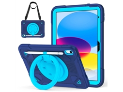 Capa De Silicone Resistente A Azul Marinho E Azul - Ipad 10.2 2019/2020/2021