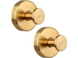 Yd Gancho de Toalha com Ventosa para Banheiro e Cozinha, em Aço Inoxidável, para Pendurar Toalhas, Casacos, Buchas e Roupões BRILVIBERA (dourado)
