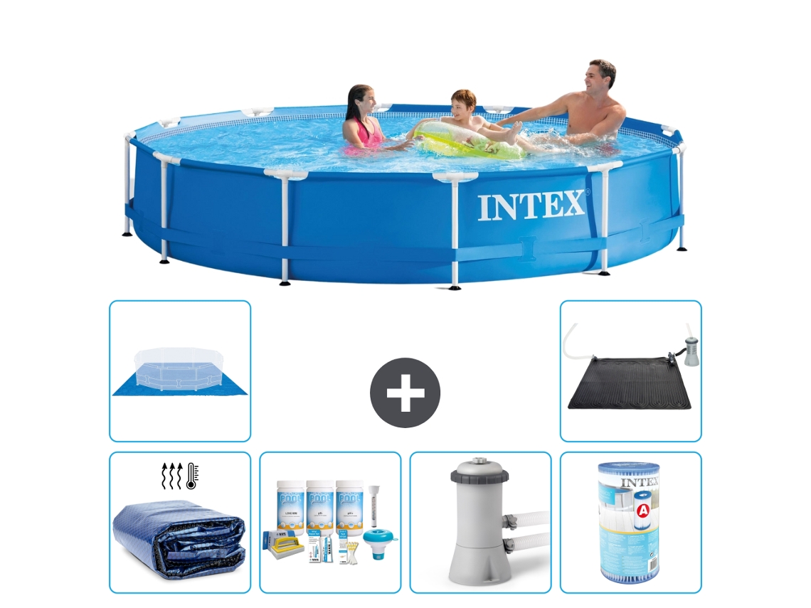 Intex Piscina Com Estrutura Redonda - 366x76 Cm - 7-peças S31592