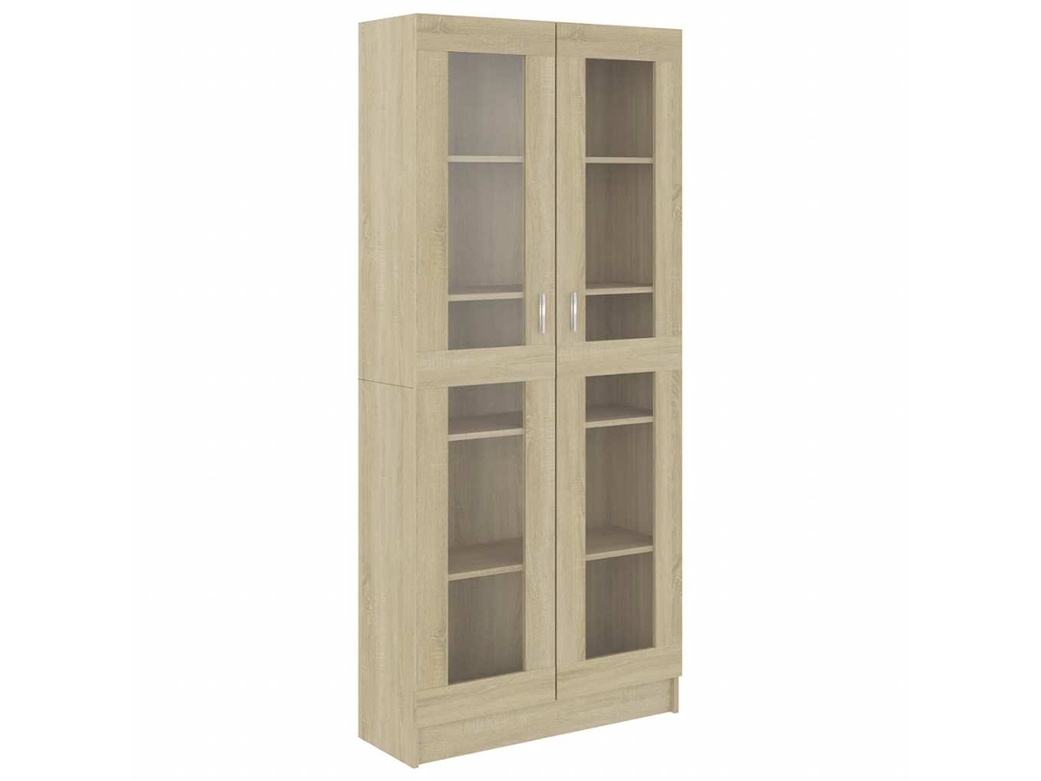 Vitrine Cabinet, Vitrine Cabinets Vidaxl Marrom Madeira Processada (n/a)