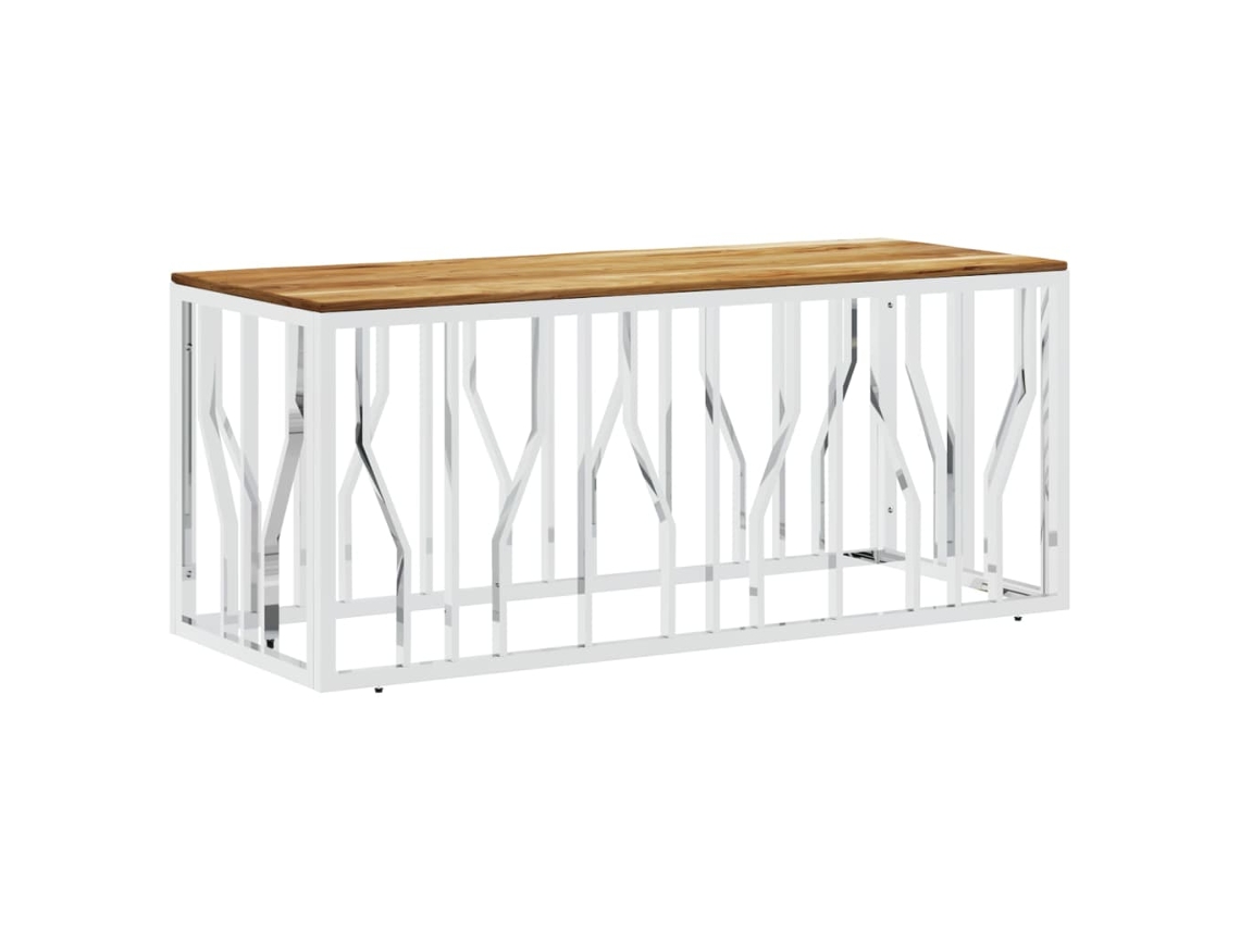 Coffee Table, Coffee Tables Vidaxl Prateado Aço Inoxidável (n/a)