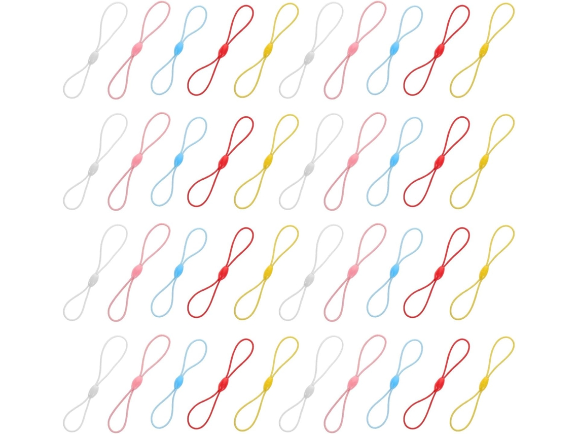 100 Peças De Tiras Elásticas Para Celular Em 8 Formatos Diferentes, De Plástico.