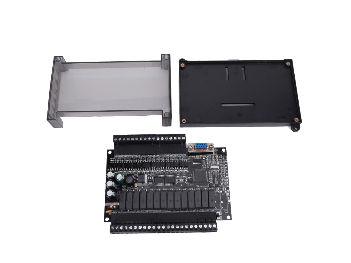 Placa De Controle Industrial Plc Controlador Lógico Programável 485 Can 3u 30mr Com Base E Shell