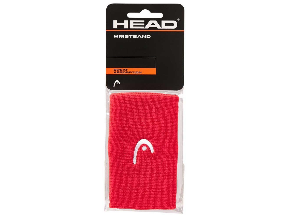 Punho Unisexo HEAD Logo 5´´ Vermelho para Tênis (Tamanho Único)