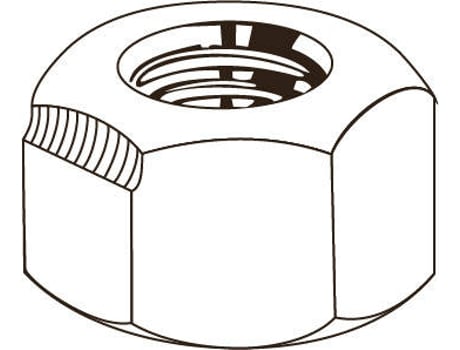 Porca Sextavada Autoblocante Metálico CHEMITOOL Din 980V M4 A2 Inox Passivado