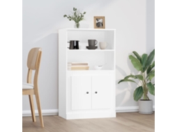 Armario alto de madera 60x35,5x103,5 cm Blanco