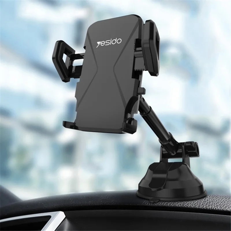 Suporte De Telemóvel Para Carro Yuysan C40 Universal Com Clipe Para Grelha, 4-7 Polegadas, Rotação 360°, Ajuste Automático