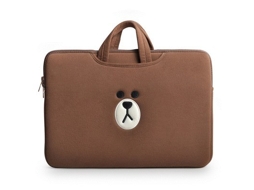 Bolsa Para Laptop Fofa Bolsa Para Laptop Marrom Urso Marrom Bolsa 15,6 16 Polegadas Yunzii