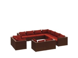 Garden Lounge Set, Garden Lounge Sets Vidaxl Marrom Rattan / Vime (n/a)