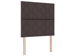 Cabeceira Led Castanho 100 Cm Tecido MAISON EXCLUSIVE