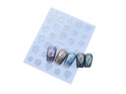 Adesivos De Nail Art De Natal Com Padrão De Fogos De Artifício, Decoração Autoadesiva Para Unhas, Acessórios Diy Prata Hengrongshen