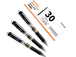Caneta de Tinta Gel Retrátil com Ponta de 0,5 Mm, Secagem Rápida, Preta para SFUSHOS