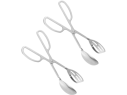 Pinça Para Alimentos Cabilock Em Aço Inoxidável, Conjunto De 2 Peças Para Servir Em Buffets E Churrascos