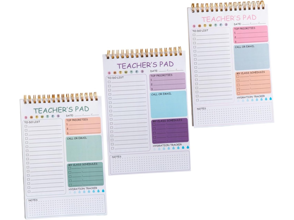 Peças Carnet De Planification Quotidienne Portable Em Papel De Cobertura Em Metal, Agenda Hebdomadaire