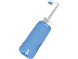 Frasco de plástico de 500 ml para lavagem nasal com 2 bicos e controle de fluxo de água.