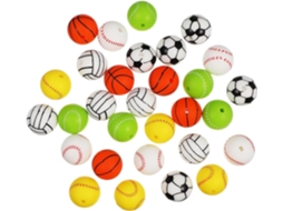 30 Peças De Contas Redondas De Silicone Para Pulseira
