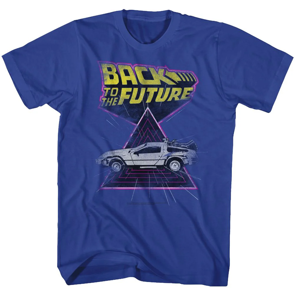 Unisex Adult T-shirt Rockinstone Back To The Future Movie Speed Demon Solid Royal Sizel