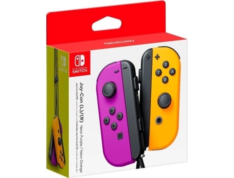 Joy-Con Nintendo Switch (Set Esq/Dir - Roxo e Laranja Neón)
