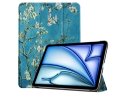 Capa Dobrável Com Estampa De Flores De Cerejeira Para Ipad Air 11 De 8 Geração 2026