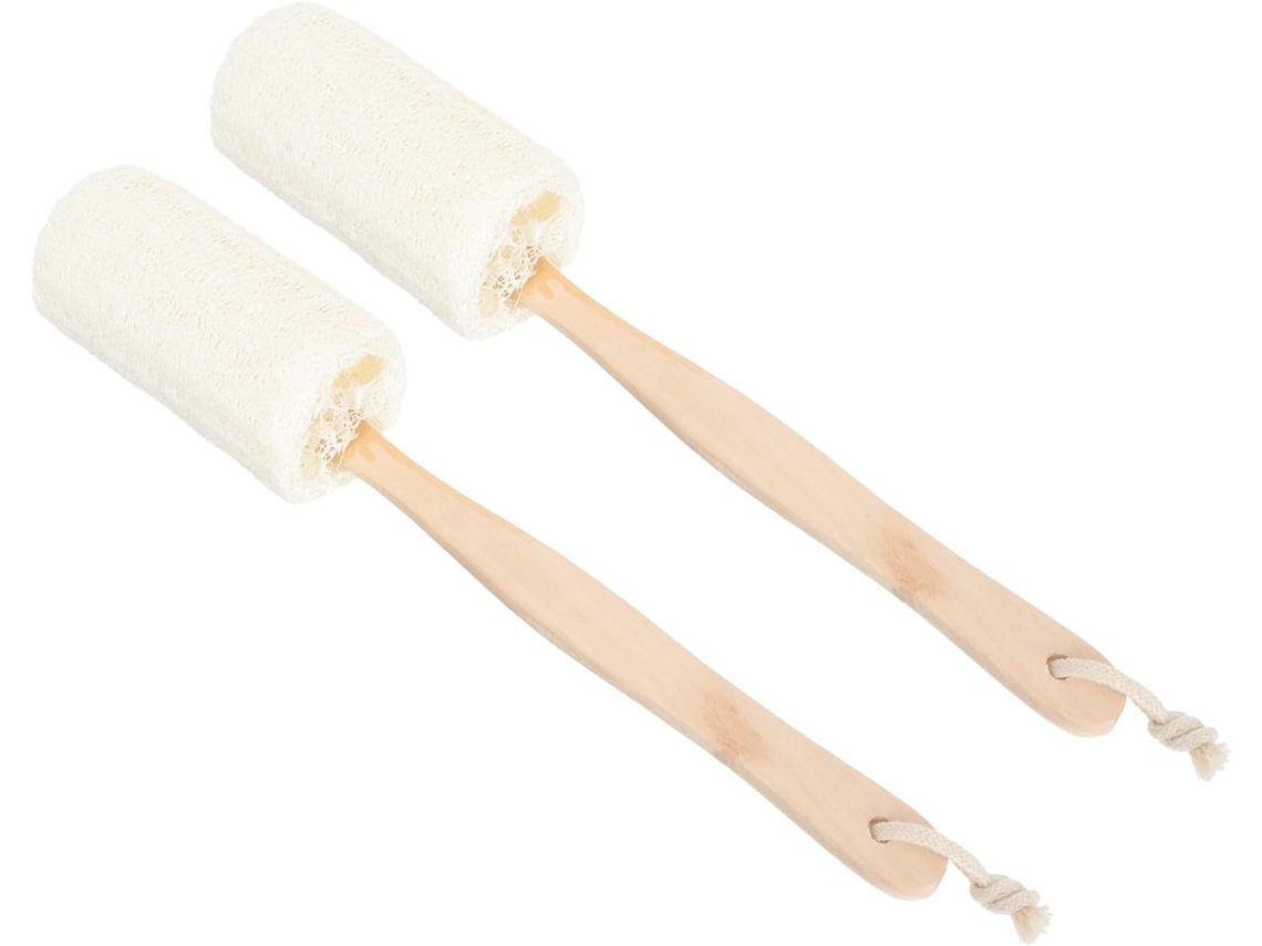 Lurelia Kit De 2 Buchas Vegetais De Banho De Cuidado Corporal, Pega Ergonómica E Massagem Suave