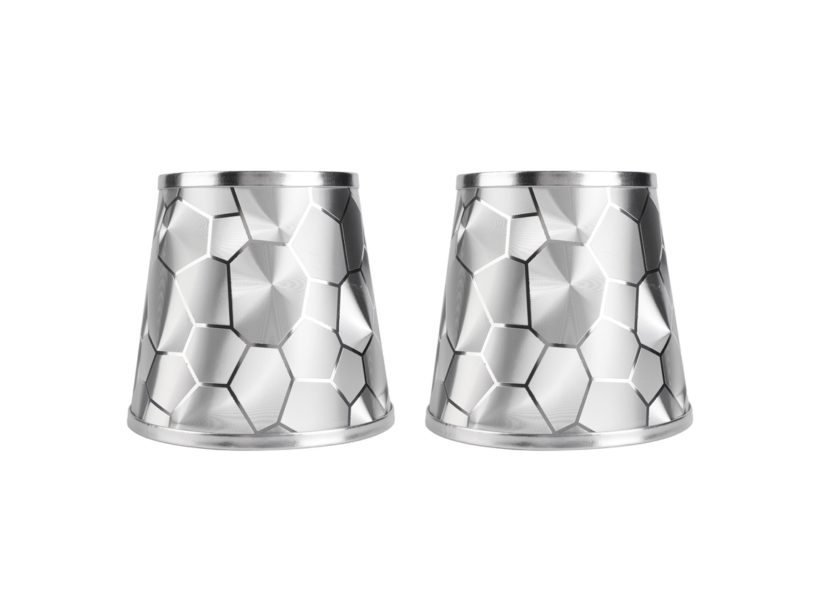 Conjunto de 2 Abajur para Lâmpada E14 Moderno Simples com Tecido Pvc para Mesa Parede S/MARCA