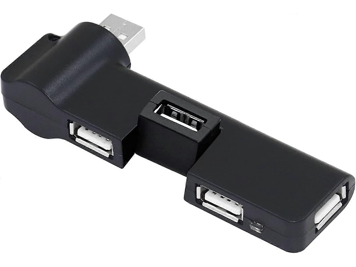 Hub Usb 2.0 De 4 Puertos Com Rotação De 180 Graus, Plug Play, Compacto E Compatível Com Windows/mac/linux
