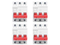 4 Peças Interruptor de Circuito Miniatura DZ47 63 3p 32a AC400v | S/MARCA