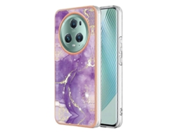 Capa Dupla Face Para Celular For Honor X9a/magic5 Lite Com Efeito Mármore Eletroplaqueado.