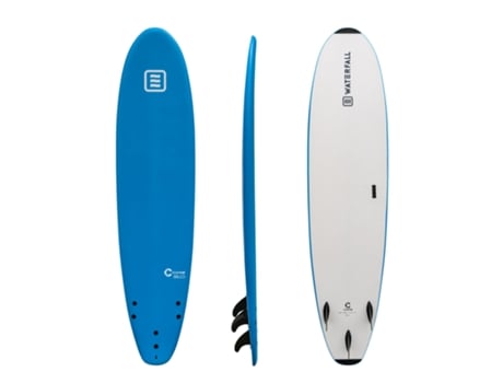 Prancha de Surf WATERFALL Core 8' Azul + Quilhas + Leash