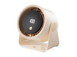 Ventilador de mesa USB recarregável com tela digital, silencioso, para escritório e quarto, fácil de usar, alta durabilidade STELASPLEN