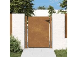 Vidaxl Portão De Jardim 100x125 Cm Aço Corten