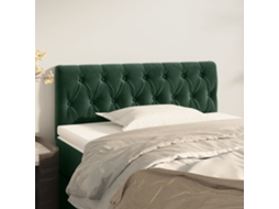 Cabecero de terciopelo 100x7x78/88 cm Verde oscuro