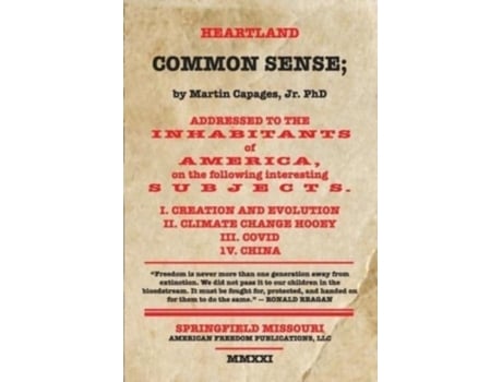 Livro Heartland Common Sense De Martin Capages (inglês)